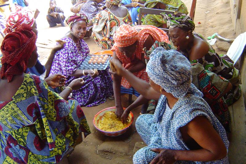 Le riz avec sa sauce